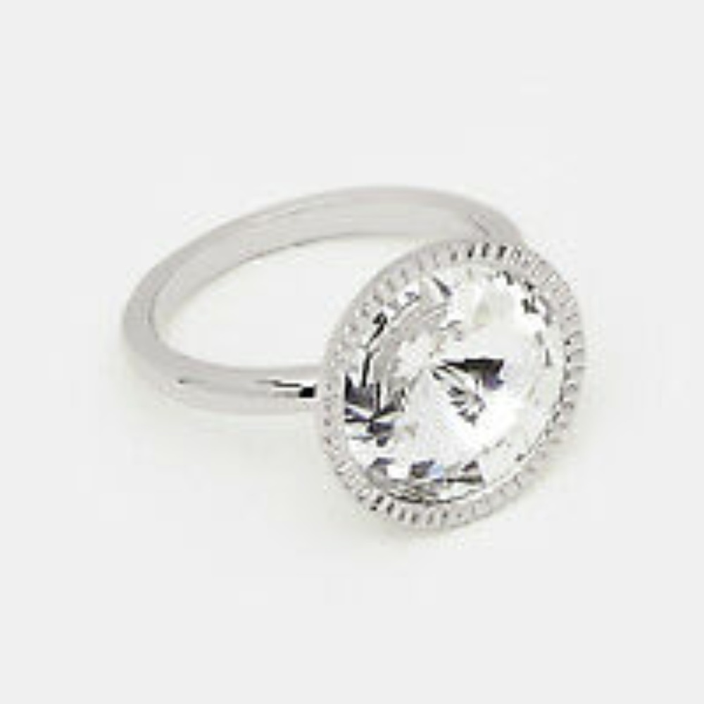 💕TED BAKER💕 Rada Rivoli Crystal Ring S/M - Picture 3 of 8